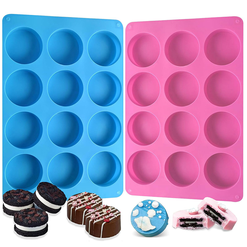 Soap Making Party - قوالب سيليكون دائرية بـ 12 تجويفًا