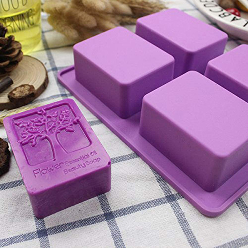 Soap Making Books - مستطيل شجرة الحياة سيليكون قالب الصابون