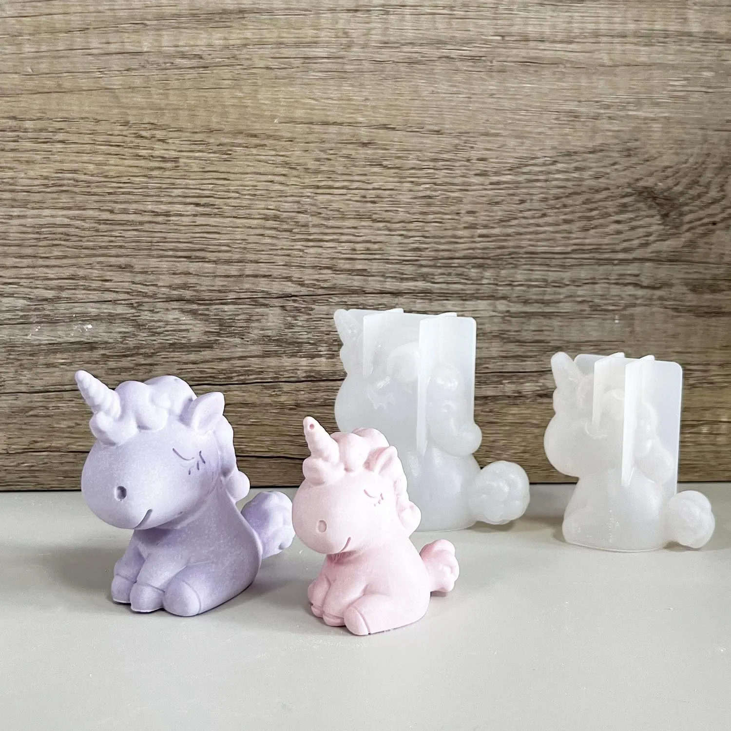 Soap Making Party - ثلاثية الأبعاد هندسية سيليكون يونيكورن القط