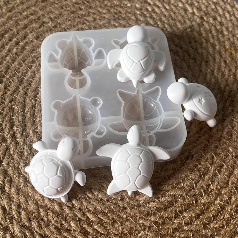 Soap Making Organic - قوالب سيليكون على شكل أربعة سلاحف