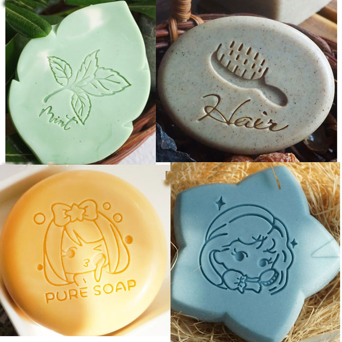 Soap Making Websites - ختم صابون أكريليك شفاف لصنع يدوي