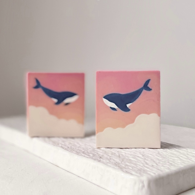 Soap Making Hobby - الحوت نمط الطين الطارد القرص لصنع
