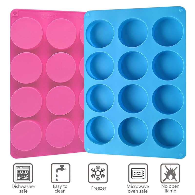 قوالب سيليكون دائرية بـ 12 تجو - مراجعة Soap Making Party وسعره
