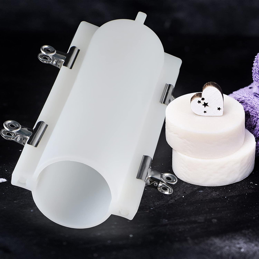 قالب صابون أسطواني كبير مع مشا - مراجعة Soap Mold Silicone Loaf وسعره