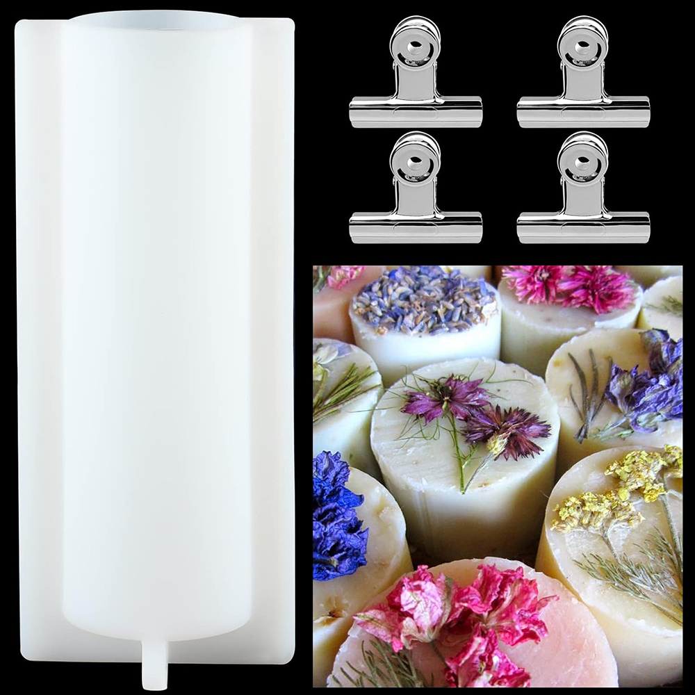 قالب صابون أسطواني كبير مع مشا - مراجعة Soap Mold Silicone Loaf وسعره