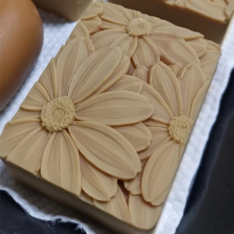الأحدث!! !3d أنيقة عباد الشمس  - مراجعة Soap Mold Silicone Loaf وسعره