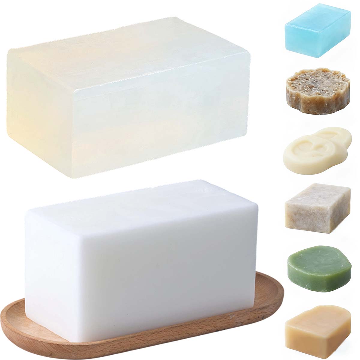 قاعدة صابون بيضاء شفافة 1000 ج - مراجعة Soap Making Base وسعره