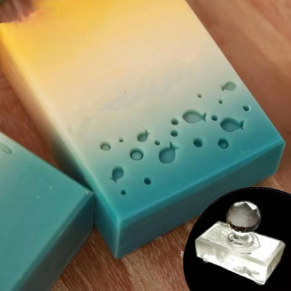 ختم صابون أكريليك شفاف مصنوع ي - مراجعة Soap Making Websites وسعره