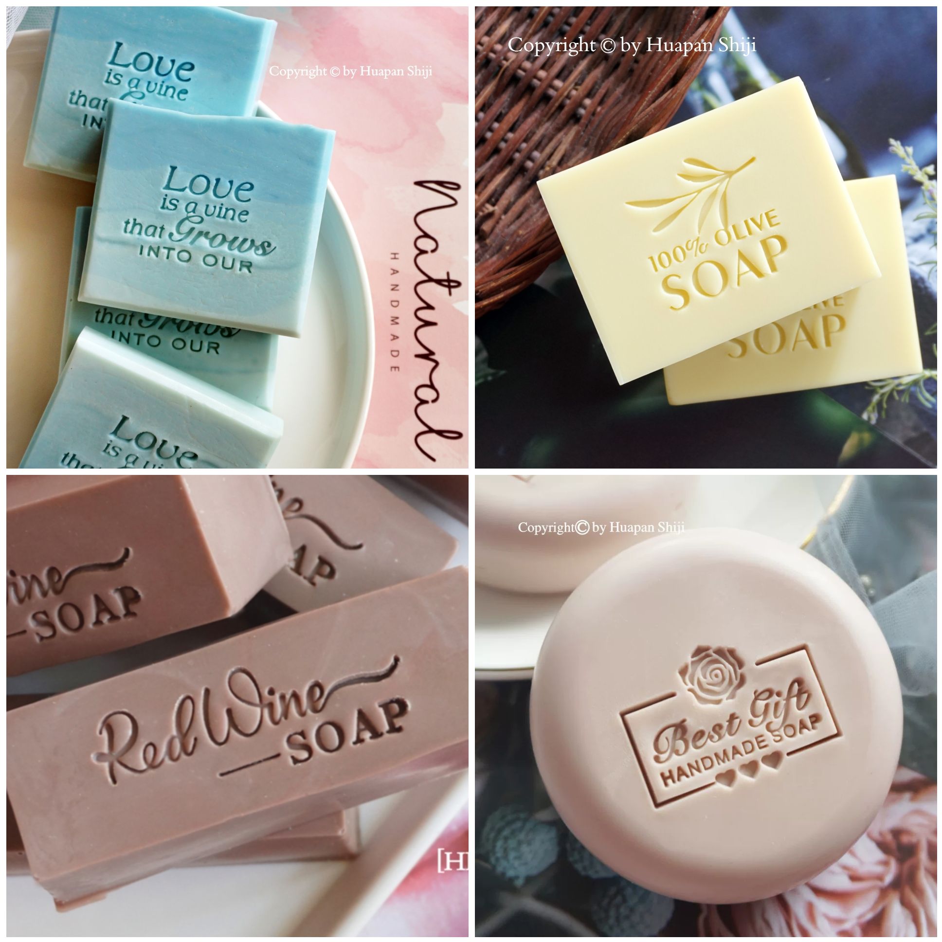 شعار مخصص اسم ختم الصابون لتقو - مراجعة Soap Making Websites وسعره