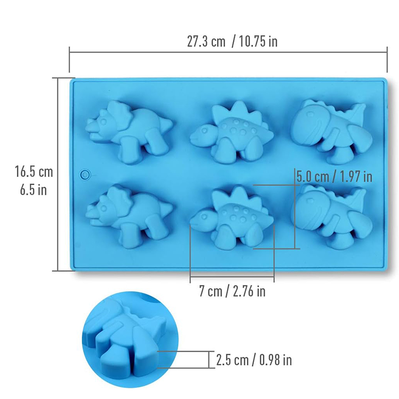 ديناصور الحلوى قالب من السيليك - مراجعة Soap Making Websites وسعره