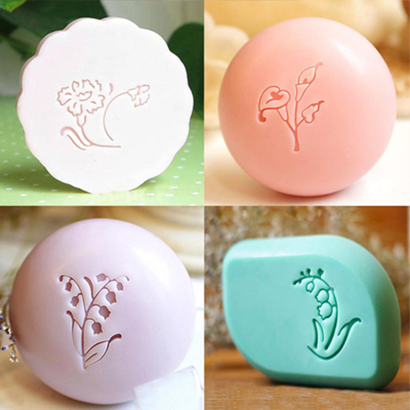 ختم صابون يدوي الصنع بنمط زهور - مراجعة Soap Making Websites وسعره