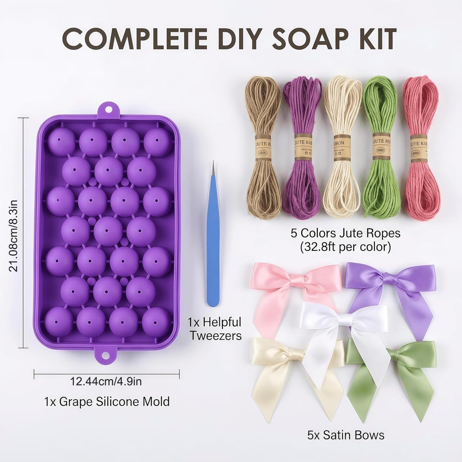 قالب صابون إبداعي على شكل عنب، - مراجعة Soap Making Hobby وسعره