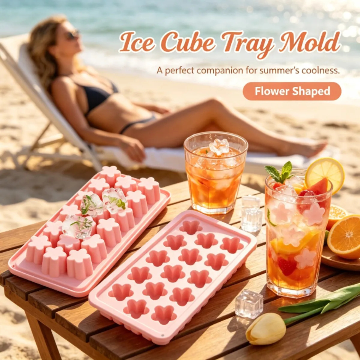 قالب ثلج على شكل زهرة مع غطاء  - مراجعة Soap Making Websites وسعره