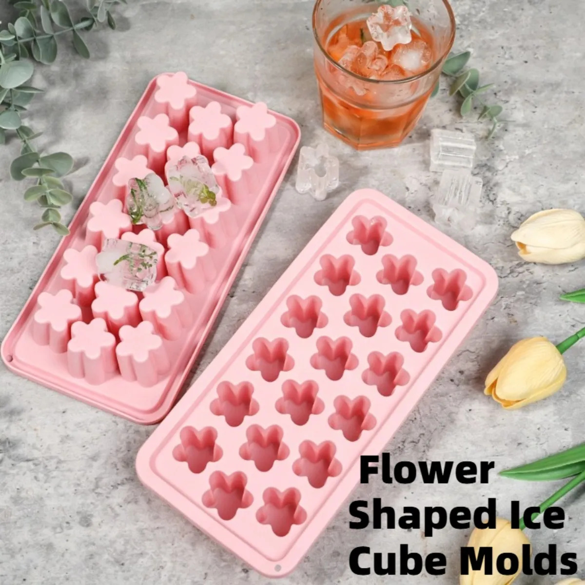 قالب ثلج على شكل زهرة مع غطاء  - مراجعة Soap Making Websites وسعره